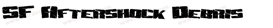 SF Aftershock Debris字体转换